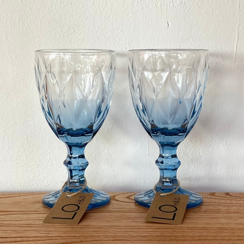 Set x2 Copas Degradé Azul