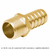 Adaptador macho de laton 3/4" para poliducto, Foset