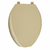 Asiento alargado para WC, abierto, beige, Foset