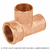 Tee de cobre rosca lateral 1/2", Foset