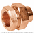 Tuerca union laton cobrizado 1/2" rosca interior, Foset