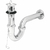 Cespol p/lavabo laton c/contra, tapon y cadena, cromo,1-1/4"