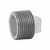 Tapon macho 1" de acero galvanizado, Foset