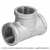 Tee sencilla 1-1/2" acero galvanizado, Foset