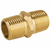 Niple union NPT de laton, 1/2" con tuerca hexagonal, Foset