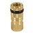 Cople de laton, cuerda 1/4 NPT, hembra, Truper