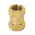 Cople de laton, tipo FF, cuerda 14 NPT, Truper