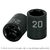 Dado cuadro 1/2" de impacto 6 puntas de 19 mm, Truper