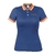 Playera tipo polo dry fit azul, para dama, talla CH, Truper