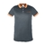 Playera tipo polo dry fit gris, para caballero, talla CH