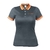 Playera tipo polo dry fit gris, para dama, talla CH, Truper