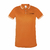 Playera tipo polo dry fit naranja, para caballero, talla CH