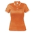 Playera tipo polo dry fit naranja, para dama, talla CH