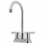 Mezcladora cromo 4" para lavabo cuello tipo bar, Foset