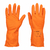 Guantes de latex para limpieza, grandes, Truper. 14263