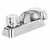 Mezcladora plastica 4" para lavabo, manerales standard