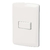 Placa armada 1 interruptor sencillo, blanco, linea Italiana