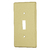 Placa para interruptor vertical, de aluminio, linea Standard