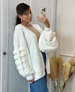 Cardigan Fernanda - Branco - Bella Tita Boutique