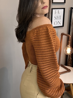 Cropped Inês - Marrom - Bella Tita Boutique