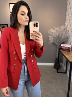 Blazer Sophia - Vermelho - Bella Tita Boutique