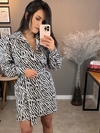 Vestido Larissa - Zebra Branco