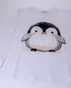 REMERA MANGAS LARGAS NIÑA c/estampa - Manchitas