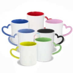 Caneca alça coração - comprar online