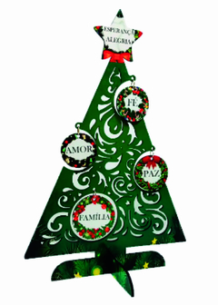 Arvore de Natal mesa tamanho A4 29x19,5 cm Personalizada