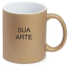 Caneca com Glitter