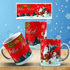 Caneca Porcelana Tema Natal