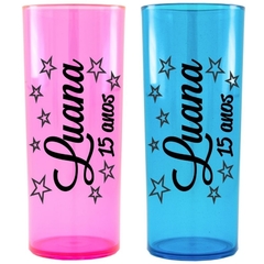 COPO LONG DRINK ACRÍLICO TRANSPARENTE PERSONALIZÁVEL - 350ML