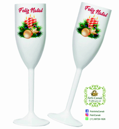 Taça Champagne acrilica personalizada - Art's Canaã