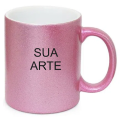 Caneca com Glitter na internet