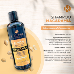 Shampoo Profesional de Salon con Macadamia 7 beneficios 500 ml - reguvia