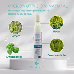 Reguvia 360° Tratamiento Cosmético Capilar Natural para Fortalecimiento y Cuidado del Cabello | Fórmula Nutritiva | Mejora la Densidad y el Brillo - tienda en línea