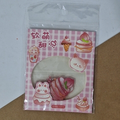 Sticker kawaii comida postres pvc