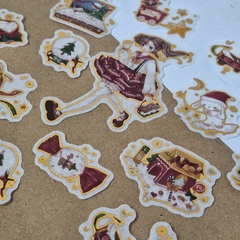 Stickers navidad anime kawaii - Maco Creativos