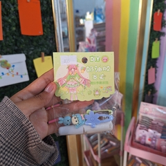 Mini kit decoración prendedor kawaii