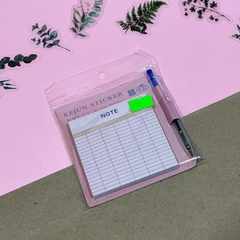 POST IT ORGANIZADOR CON PLUMA INCLUIDA STICKY NOTES NOTAS ADHESIVAS 7.6X7.6CM 60PZS en internet