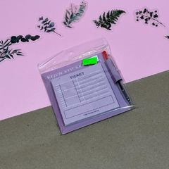 Imagen de POST IT ORGANIZADOR CON PLUMA INCLUIDA STICKY NOTES NOTAS ADHESIVAS 7.6X7.6CM 60PZS