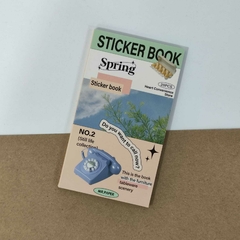 LIBRO DE STICKERS 12x6.8cm 20 HOJAS RECORTADOS PVC