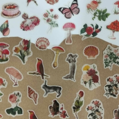 STICKERS NATURALEZA 200 PZS 80 HOJAS DECORATIVAS, 120 STICKERS 15cmx11cm en internet