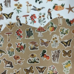 Imagen de STICKERS NATURALEZA 200 PZS 80 HOJAS DECORATIVAS, 120 STICKERS 15cmx11cm