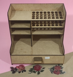 ORGANIZADOR DE MADERA 5 SLOTS CON CAJÓN ORGANIZADORES - comprar en línea