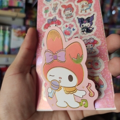 PLANTILLA DE STICKERS CON BRILLO MY MELODY SANRIO - comprar en línea