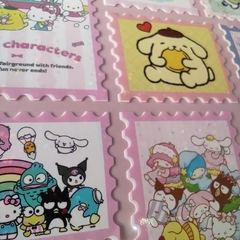 PLANILLA DE STICKERS DE PVC CON BRILLO SANRIO