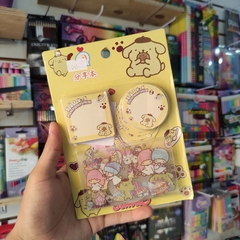 KIT POMPOMPURIN POST IT Y STICKERS SANRIO