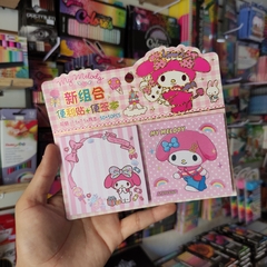 POST IT y BLOC DE NOTAS CUADRADOS DECORADOS MUNDO SANRIO 7.5x7.5cm 100 pzs - comprar en línea