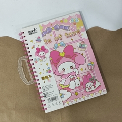 SKETCHBOOK MARCA DEPAI ARILLOS DIARIO RABBIT MILLER 19x26.5cm 45 PAG MUNDO SANRIO